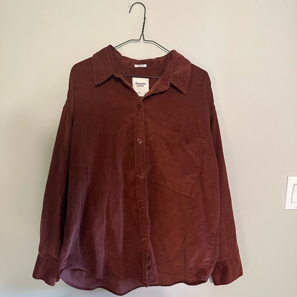 Oversized Abercrombie button up size large - Picture 2 of 6
